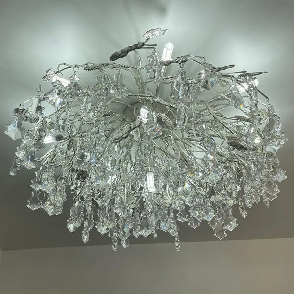 Lustră de cristal aplicată 12xG9/40W/230V crom