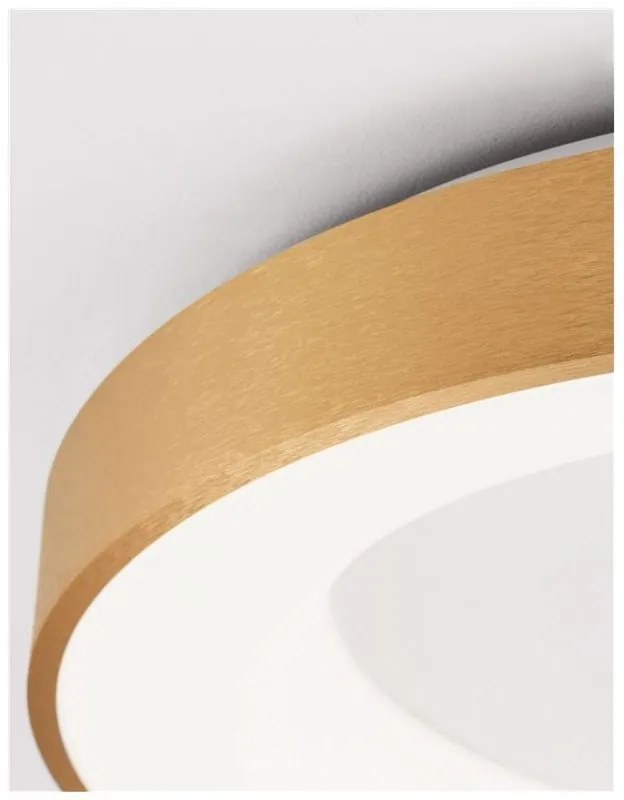Plafoniera LED 3000K moderna 60cm RANDO THIN auriu NVL-9353854