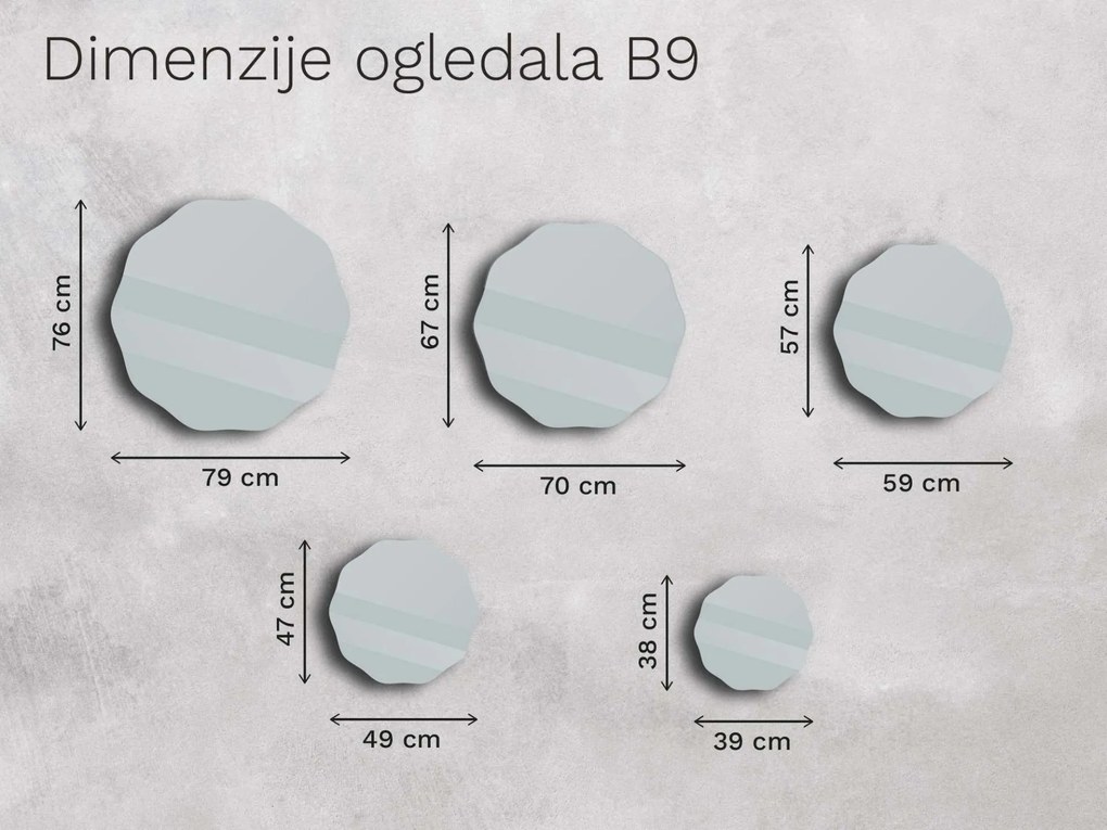 Oglindă Base B9 80x80