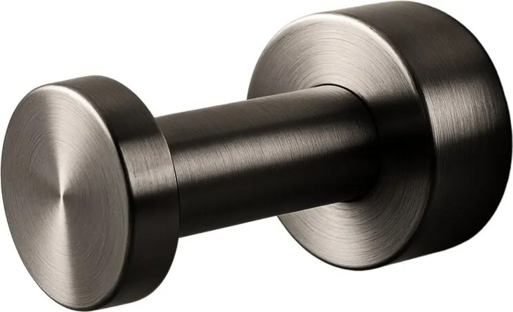 Cuier simplu rotund Balneo Qube Gun Metal mat