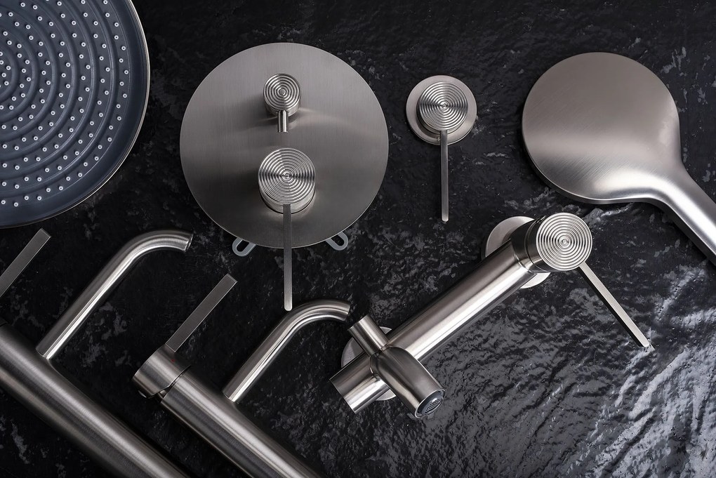 Set de dus incastrat Rea Foster Brush Nickel + BOX