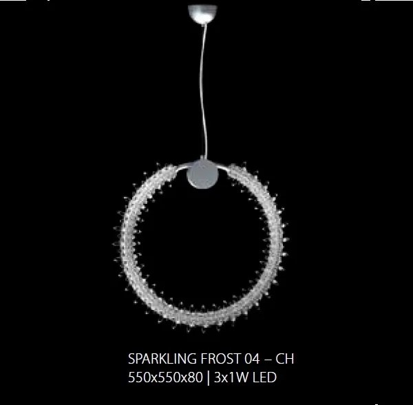 Lustra LED moderna Vision design LUX cristal SPARKLING FROST 55cm