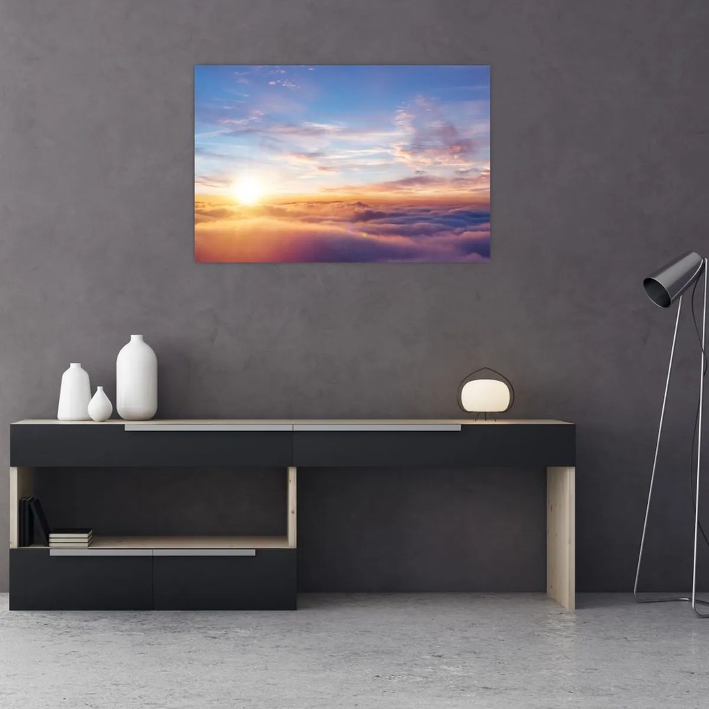 Tablou - Apus de soare deasupra norilor (90x60 cm)