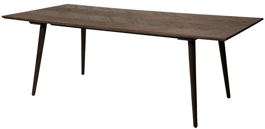 Masă de dining cu aspect de lemn de ulm 100x220 cm Bone – DAN-FORM Denmark