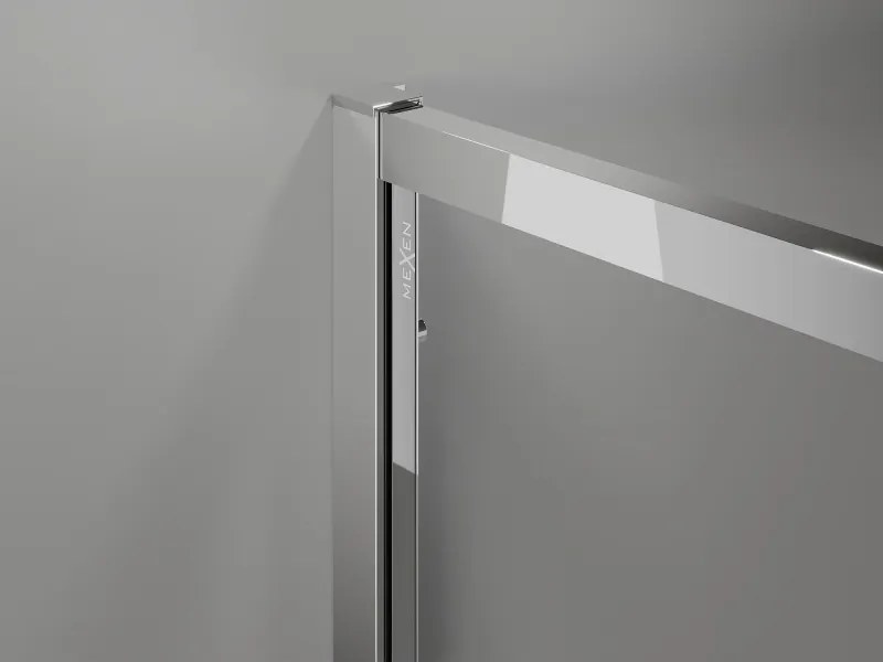 Mexen Exo cabină de duș semicirculară asimetrică glisantă 100 x 80 cm, transparent, crom - 8132-100-080-01-00