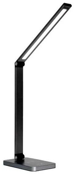 Lampă de masă Platinet 10 W, încărcare wireless + USB, negru