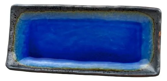 Farfurie servire din ceramică MIJ Cobalt, 29 x 12 cm, albastru