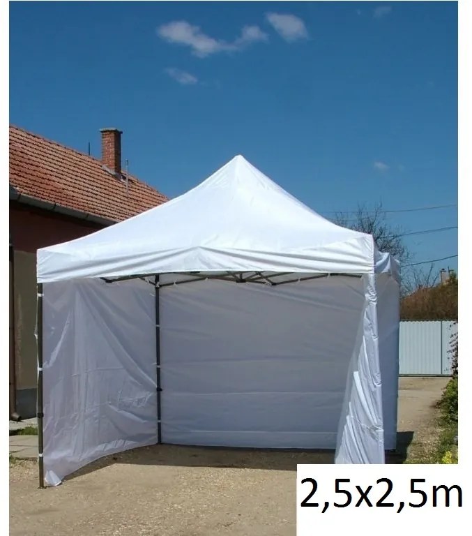 Cort pavilion 2,5x2,5 alb SQ