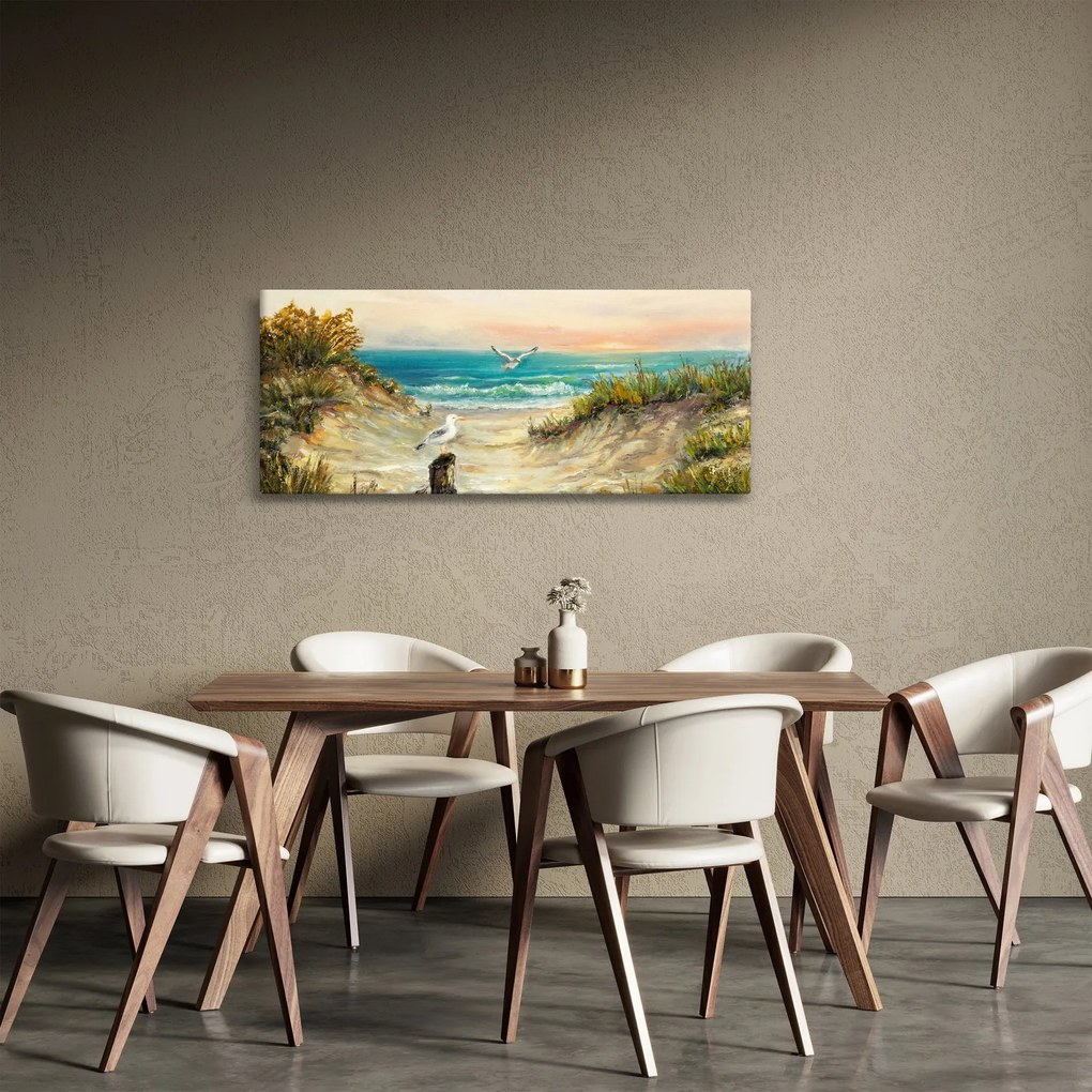 Tablou - Plaja cu nisip (120x50 cm)