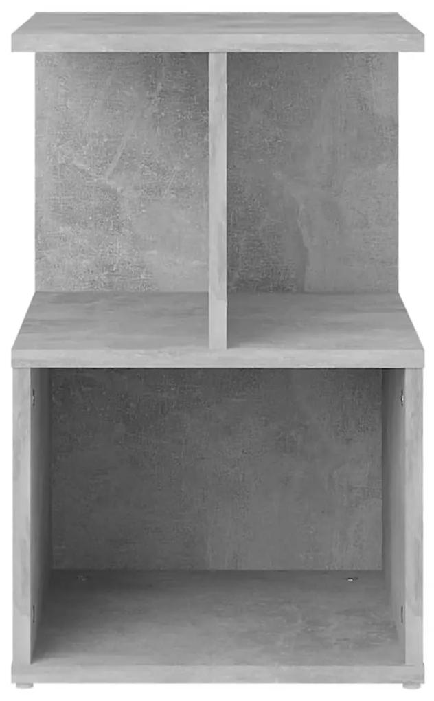 Noptiera, gri beton, 35x35x55 cm, PAL 1, Gri beton