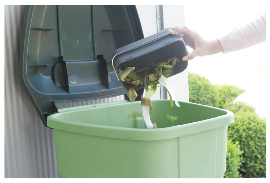 Recipient pentru deșeuri compostabile gri închis 1,8 l SinkSide – Brabantia