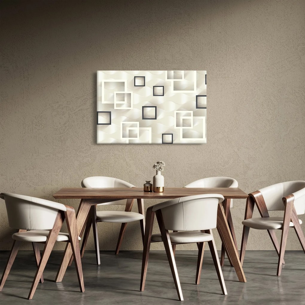 Tablou geometric abstract (90x60 cm)