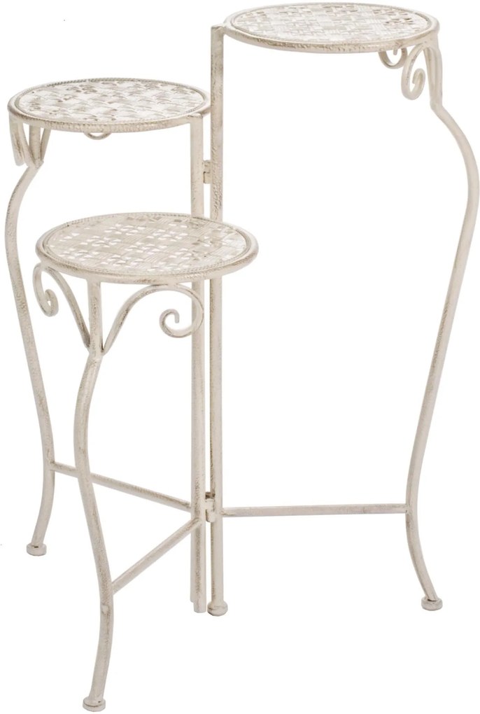 Suport flori fier forjat 3 ghivece 50 cm x  22 cm x 65h