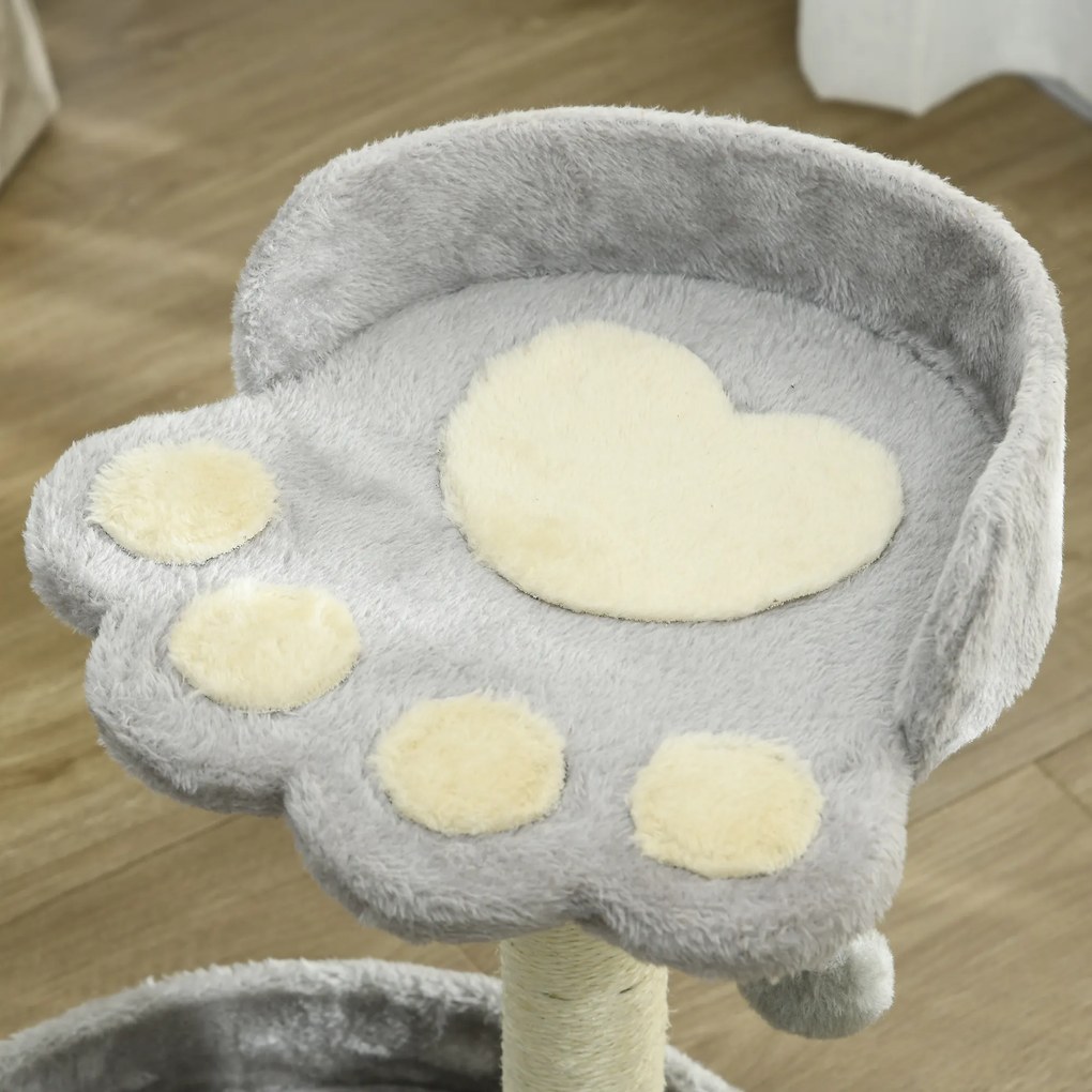 PawHut Copac de Zgariat pentru Pisici de 5kg, 41x41x44 cm, Gri | Aosom Romania