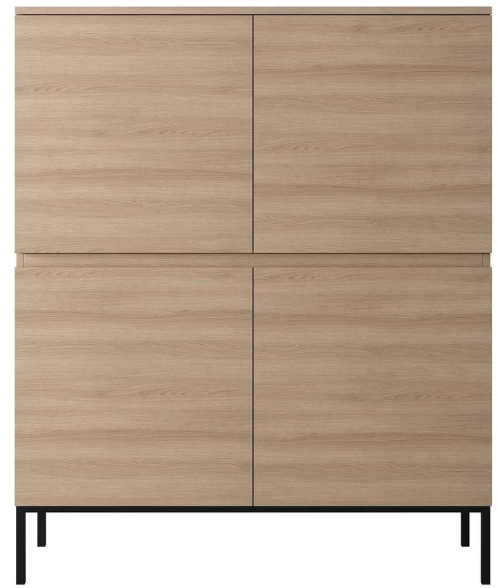 Dulap Bennasi B1 (stejar linberg + negru). 1099042