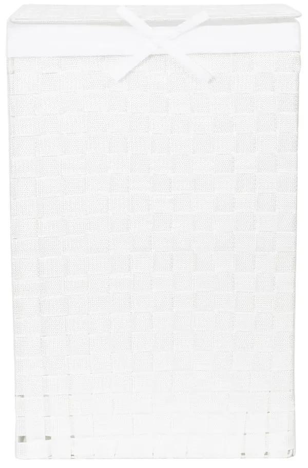 Coș de rufe cu capac Compactor Laundry Linen, înălțime 60 cm, alb