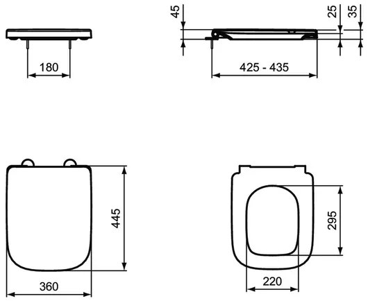 Capac WC softclose Ideal Standard I.life B gri