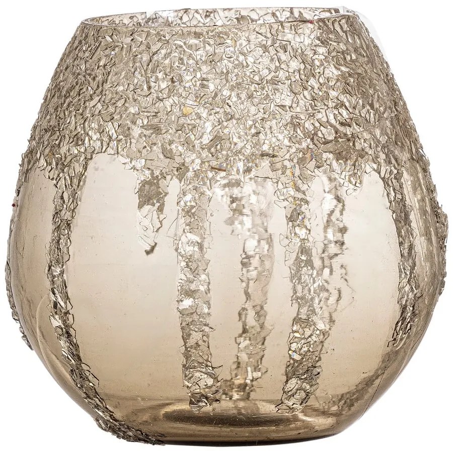 Sfeșnic pentru lumânări pastilă, din sticlă Frosty – Bloomingville