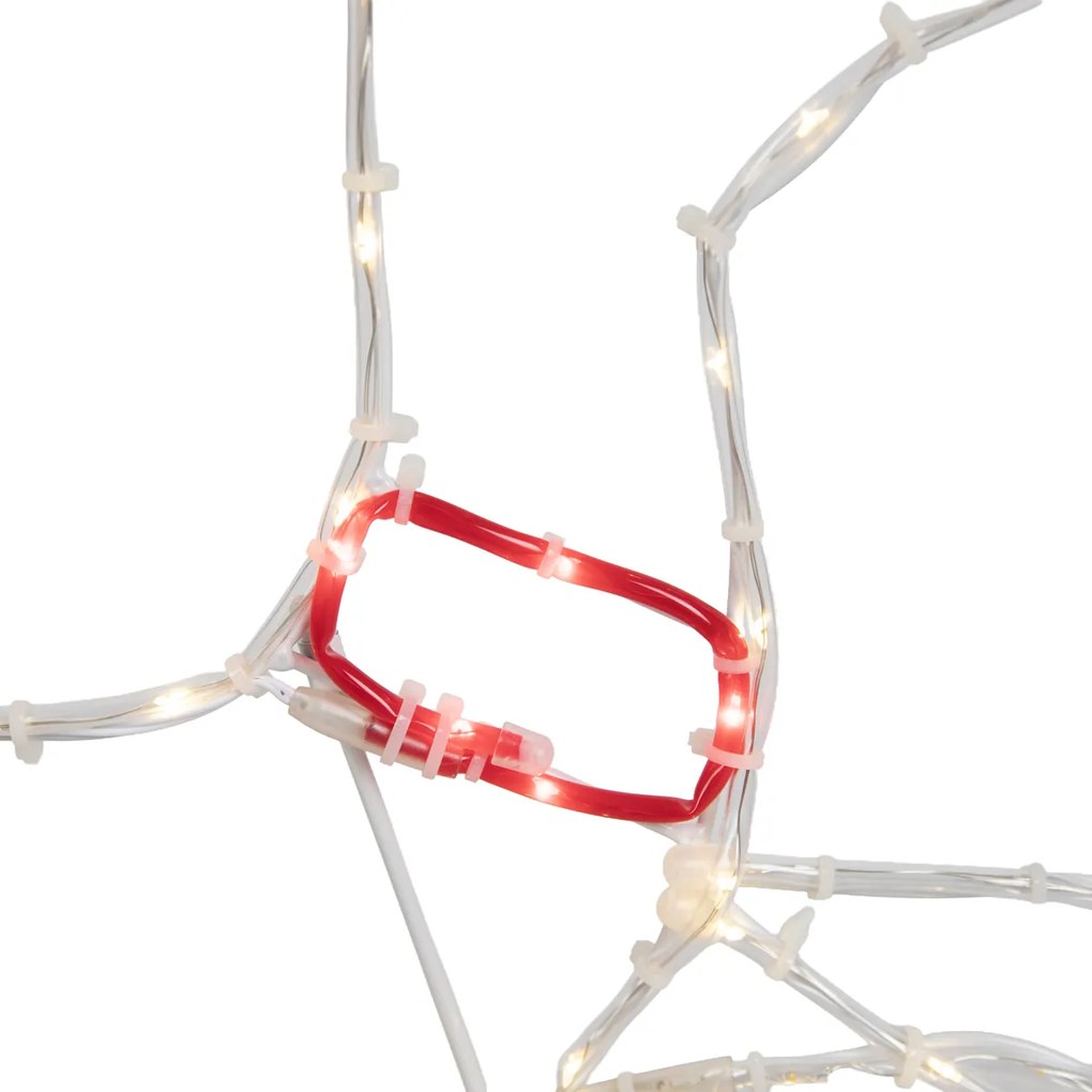 Lampă de podea de Crăciun Cerb 50cm Incl. LED cu temporizator IP44 - Pax