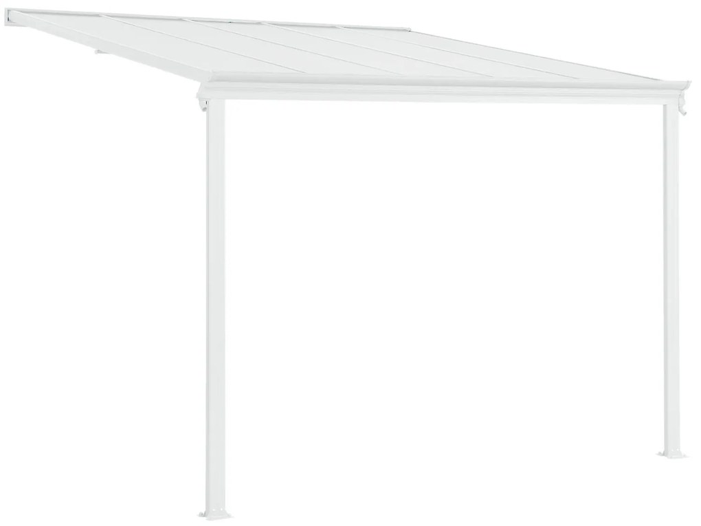 Acoperis din aluminiu "Borneo" 3x3m alb / transparent