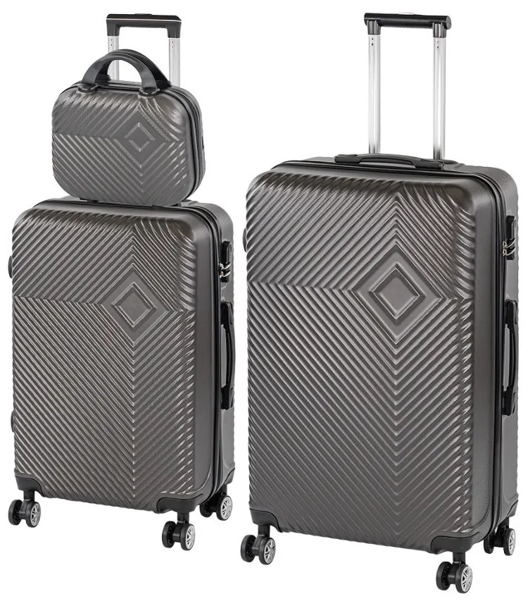 TraveLux Pro XVII set valiză rulantă gri