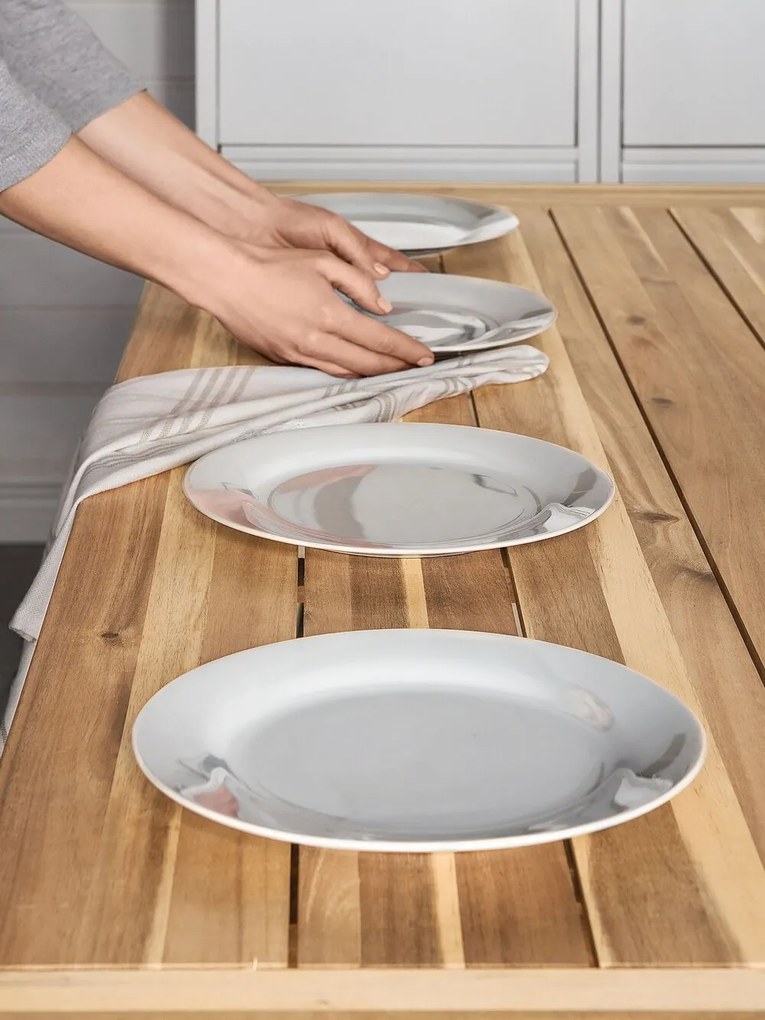 Set de masă pentru grădină Scalia (alb). 1011608