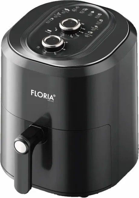 Friteuza cu aer cald Floria ZLN8009 Negru, putere 1360W, Capacitate 6 Litri, temperatura reglabila