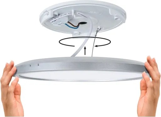 Paulmann 79921 - Panou LED dimabil 16W ATRIA 230V 3000K 29,3x29,3 cm negru