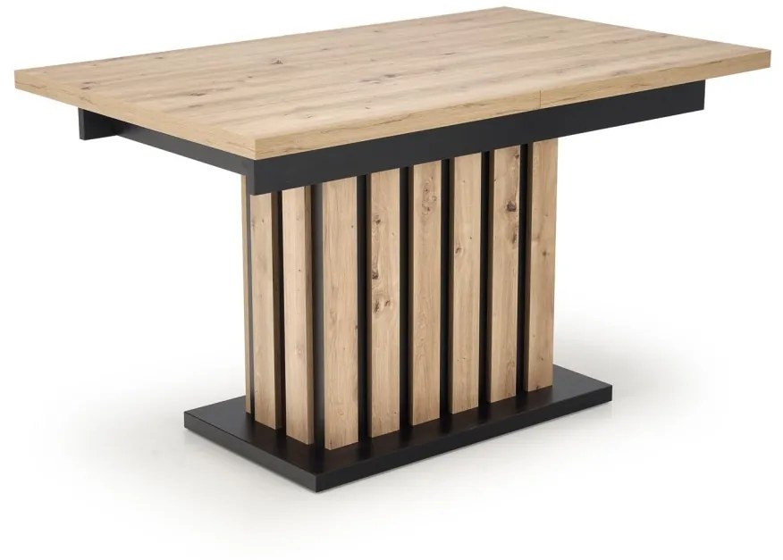 Masa extensibila Lamello stejar artizan/negru L160-210xl90xh76 cm