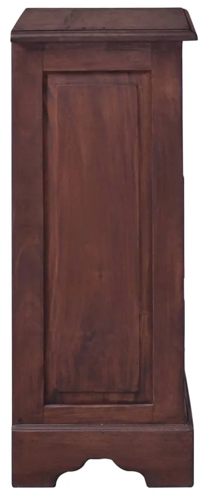 Dulap cu sertare, maro clasic, lemn masiv de mahon classical brown