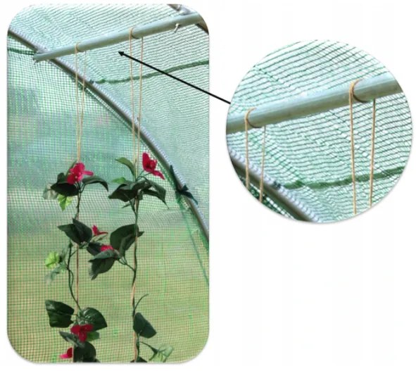Solar de grădină ALB 2x3m cu filtru UV STANDARD GARDEN