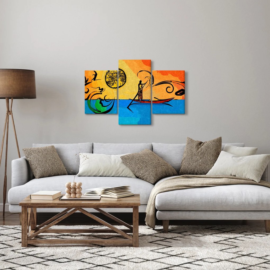 Tablou cu pictură străveche (90x60 cm)