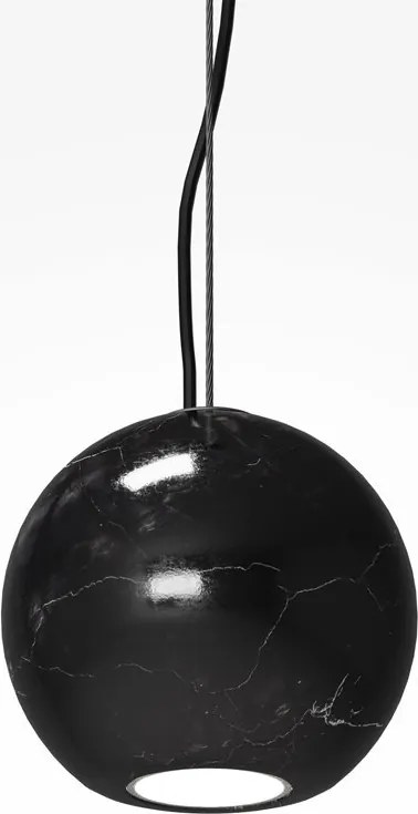 Lustra, Pendul minimalist sfera marmura neagra Texture