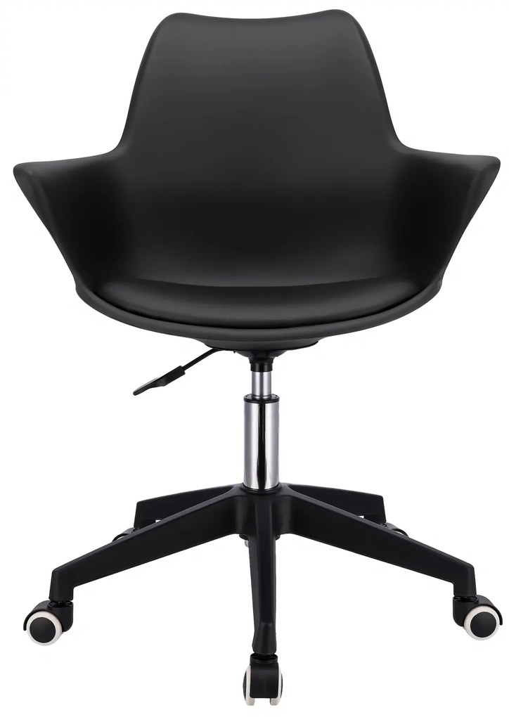 Scaun pivotant scandinav negru