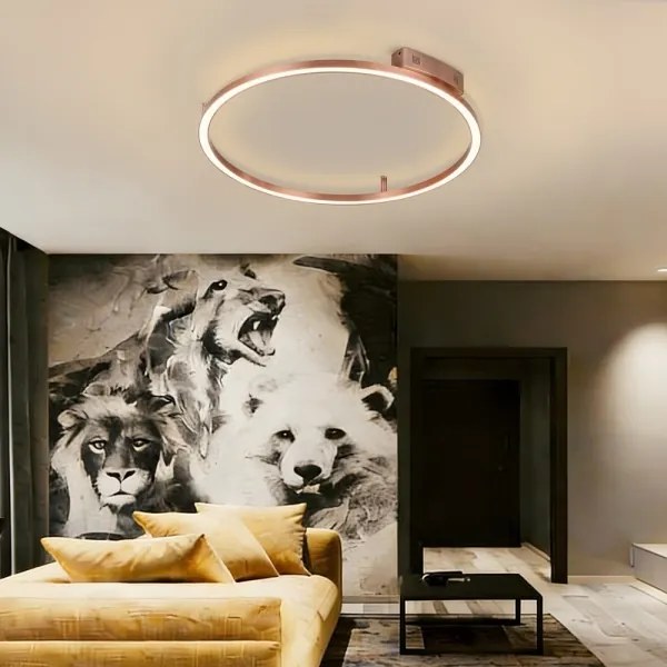 Immax NEO 07326-80C-LED Corp de iluminat de tavan dimabil FINO LED/55W/230V 80 cm Tuya aur roz + telecomandă