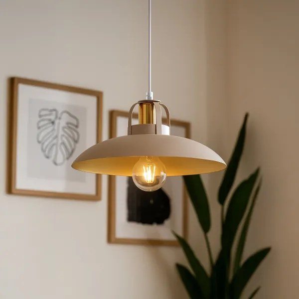 Lustră pe cablu Brilagi FLAMENGO 1xE27/60W/230V bej