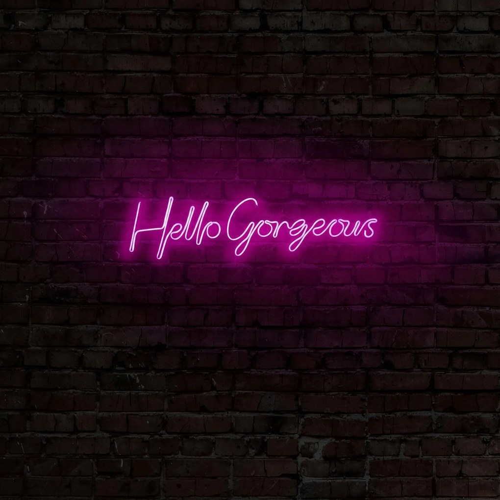 Aplica de Perete Neon Hello Gorgeous, 75 x 18 cm