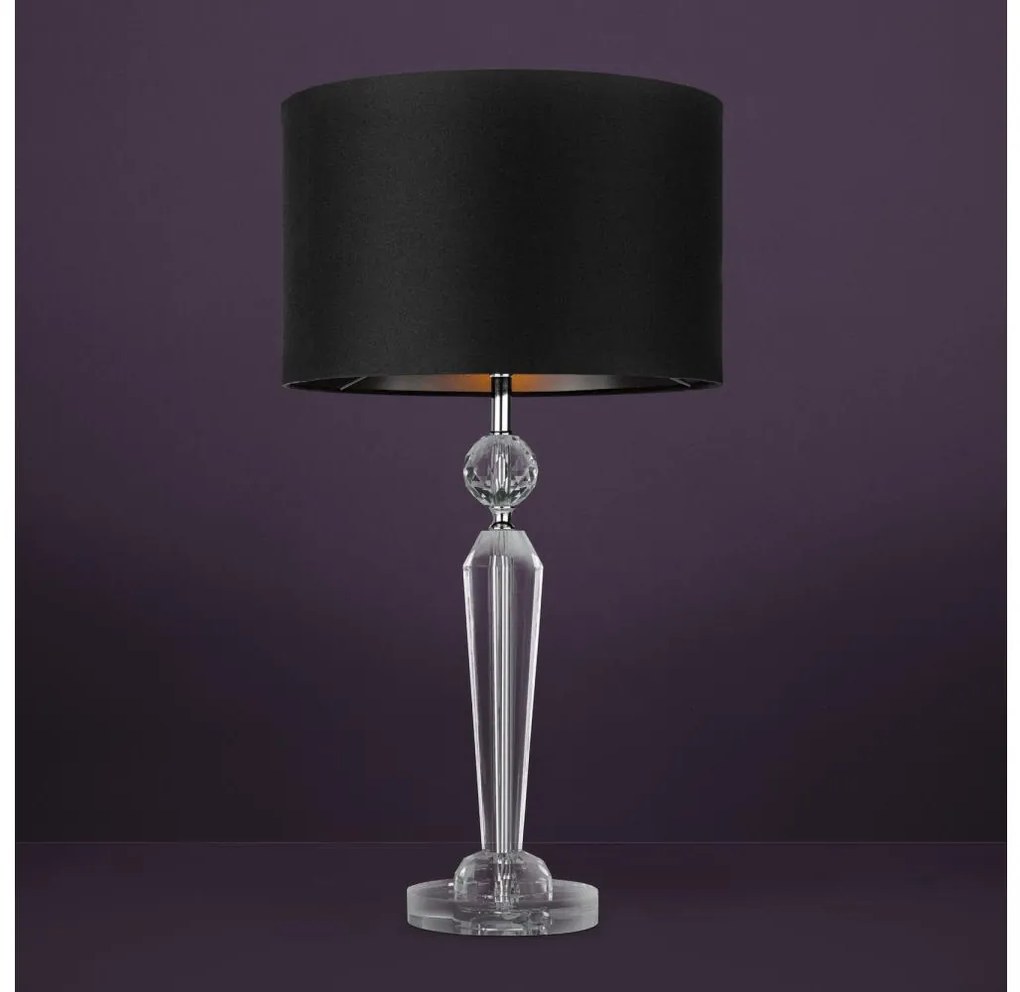 Lampă de masă Eglo 390158 PASIANO 1xE27/40W/230V negru