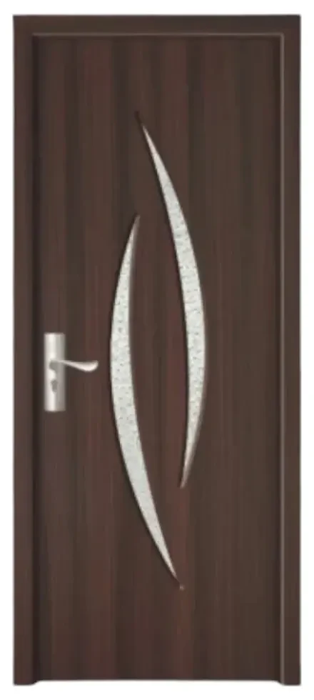 Usa Interior din MDF Novo Doors ND100, Cadru din Lemn Masiv, Geam Sablat, KIT COMPLET, Toc , Manere si balamale incluse (Culoare: Alb, Dimensiune: 60