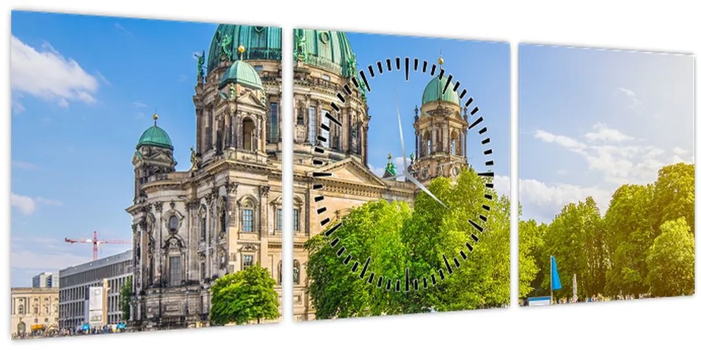 Tablou - Catedrala din Berlin (cu ceas) (90x30 cm)