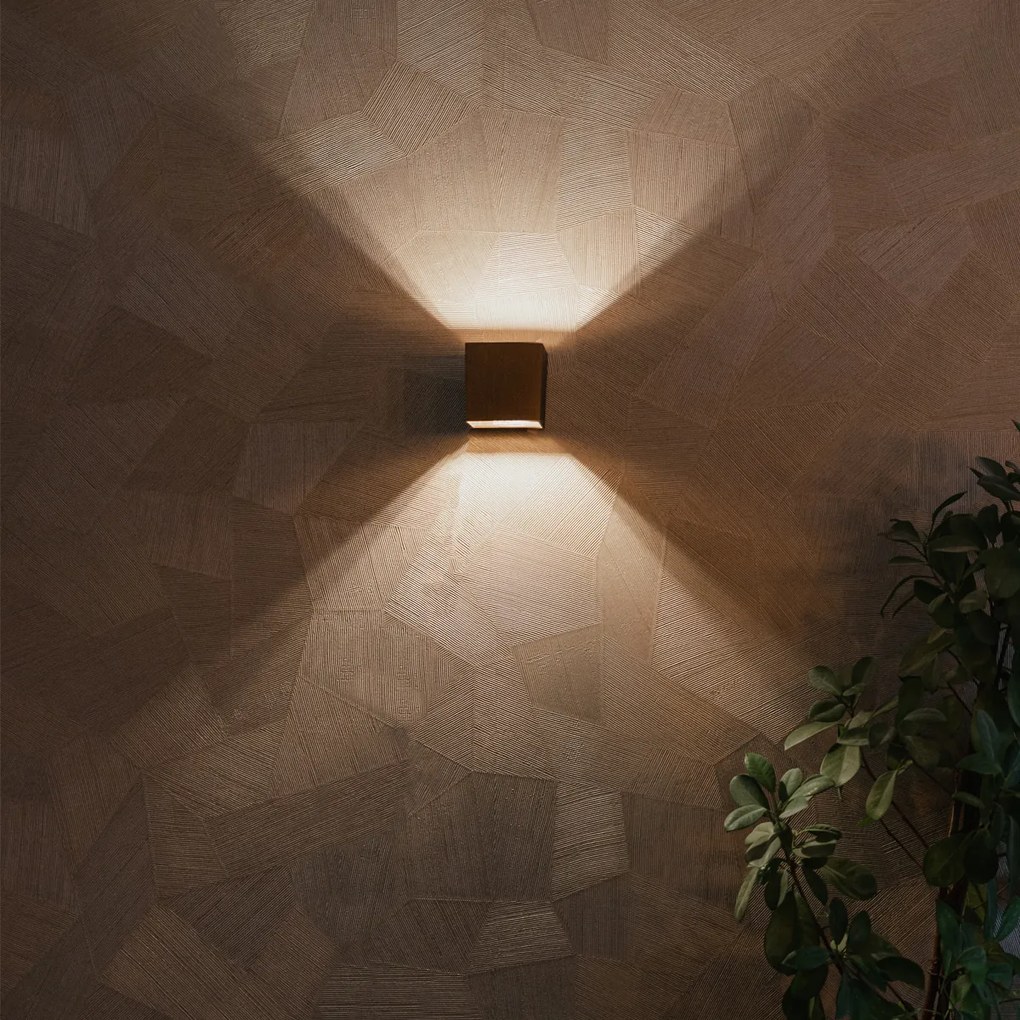 Lampa de perete inteligenta bronz inchis 8 cm inclusiv WiFi G9 - Transfer