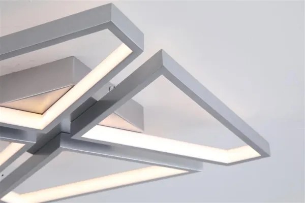 Searchlight 36520SI - Plafonieră LED dimabilă QUATRO LED/29W/230V 40x40 cm