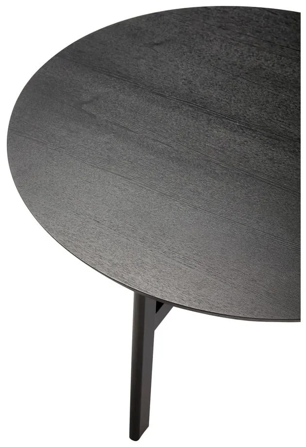 Măsuță de cafea neagră rotundă ø 80 cm Fjord – Hübsch