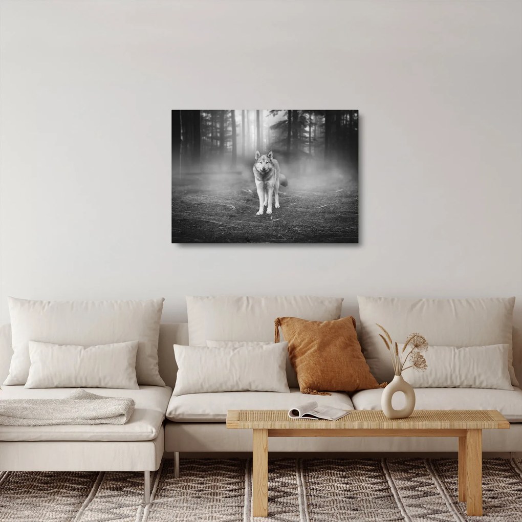 Tablou pe sticlă - Paznicul pădurii (70x50 cm)