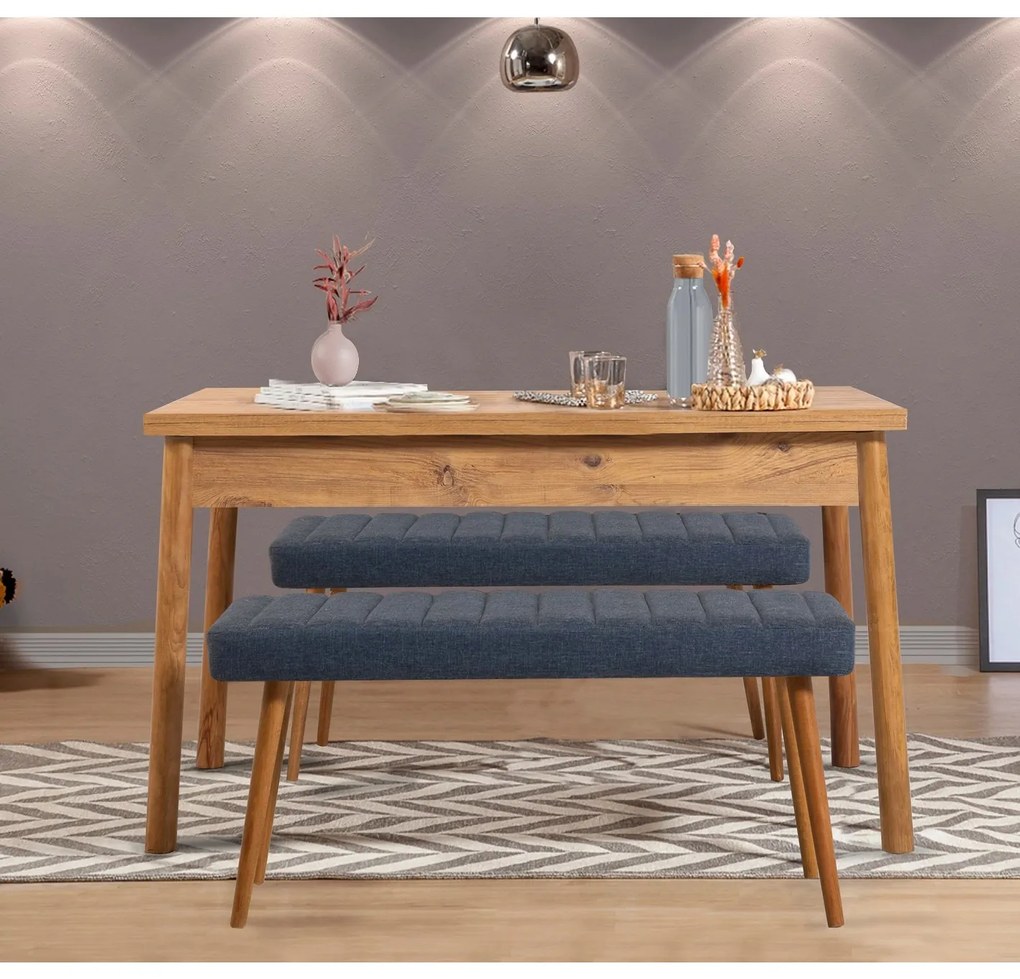 Set mobilier sufragerie Contigo (Pin + albastru). 1127544