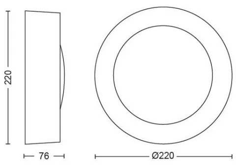 Philips 17465/30/P7 - LED RGB Lampă exterior Hue DAYLO LED/15W/230V IP44