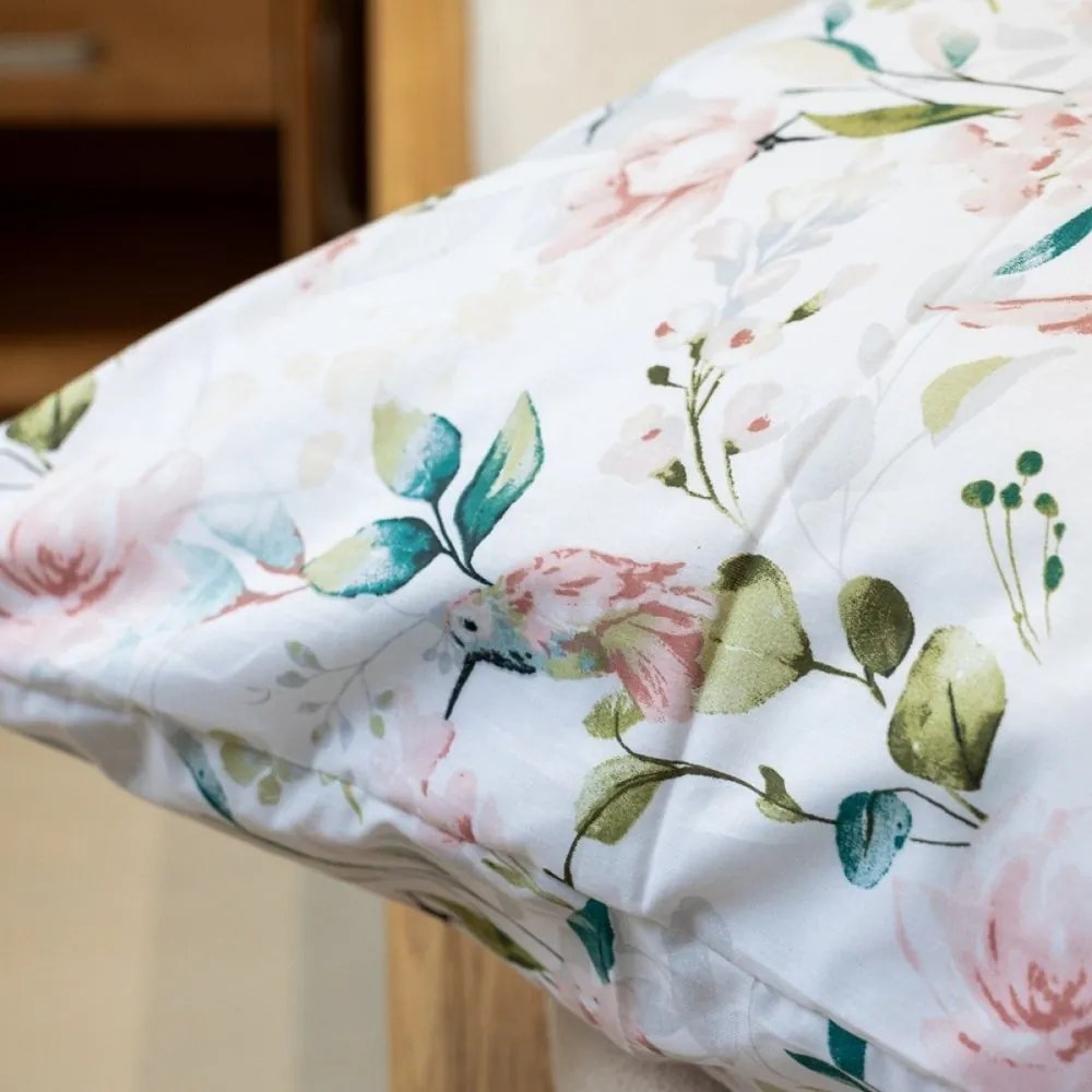 Lenjerie de pat din bumbac FLORI ROZ