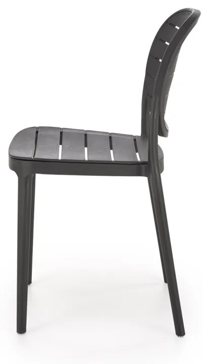 Scaun plastic K529 negru