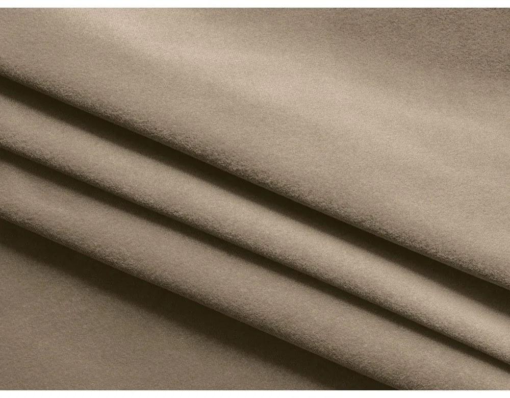 Canapea bej cu tapițerie din catifea 319 cm Ekahi – Makamii