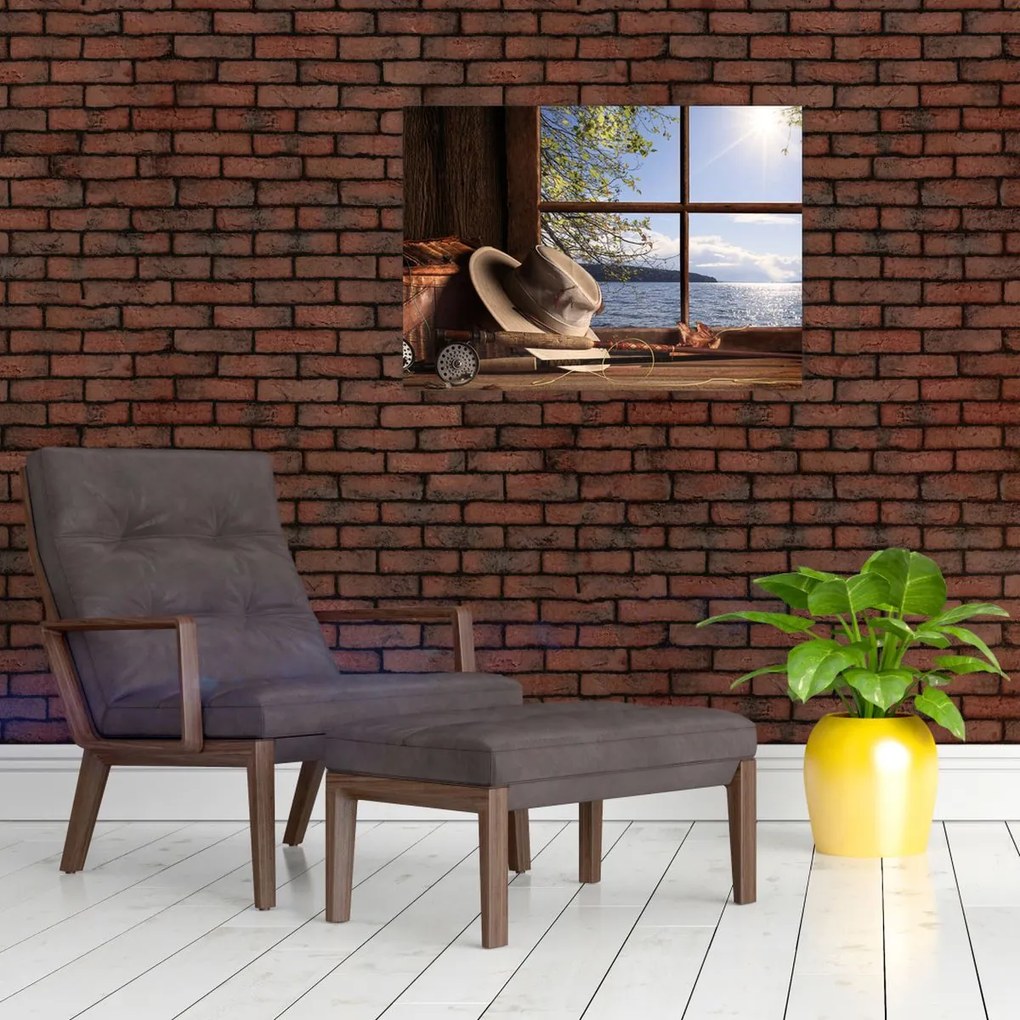 Tablou - Echipament de pescuit (70x50 cm)